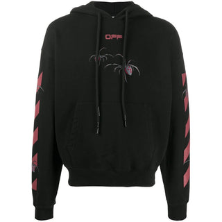 Arachno Oversized Hooded Sweatshirt In Black