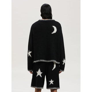 Nightsky Embroidered Wool Sweater