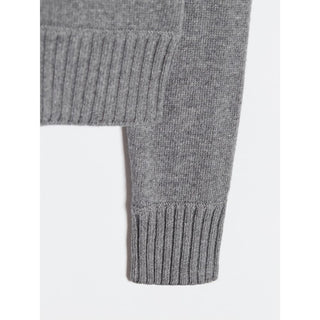 Elegant Gray Wool Sweater For Men