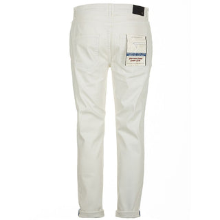 Elegant White Denim Trousers For Men