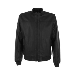 Sleek Perforated Faux Leather Jacket