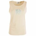 Chic Beige Crew-Neck Cotton Tee