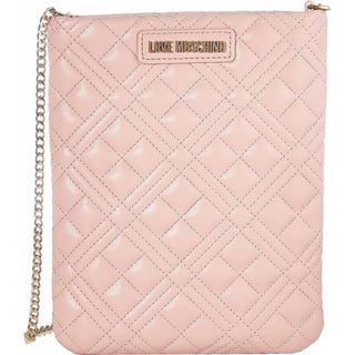 Chic Pink Faux Leather Crossbody Elegance