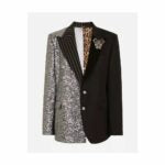 Elegant Virgin Wool & Cotton Silk-Detailed Jacket