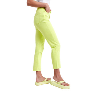 Chic High-waisted Lime Trousers