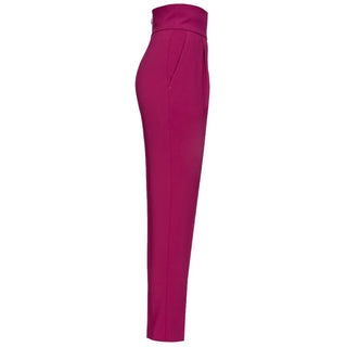 High-waisted Straight-leg Crêpe Trousers