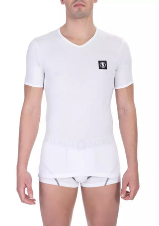 White Cotton Men T-shirt