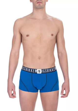 Blue Cotton Men Underwear Trunk Pack