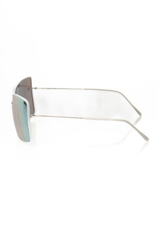 Sleek Silver Shield Sunglasses