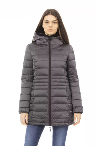 Chic Double-Faced Down Jacket with Monogram Detail