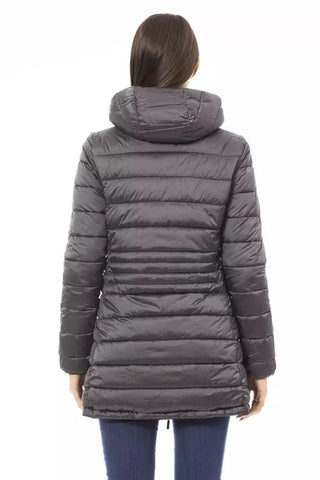 Chic Double-Faced Down Jacket with Monogram Detail