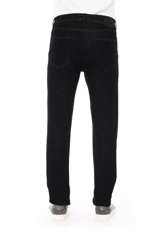 Elegant Tricolor Detail Men's Jeans