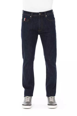 Chic Tricolor Insert Jeans For Men