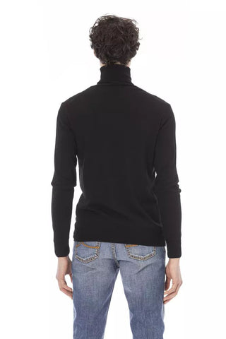 Elegant Turtleneck Sweater With Monogram Accent