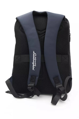 Sleek Blue Backpack With Signature Logo Detail