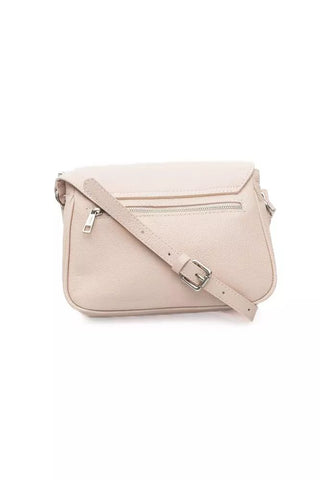 Chic Pink Leather Shoulder Bag