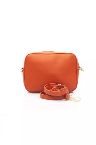 Exquisite Red Shoulder Zip Bag With Golden Details