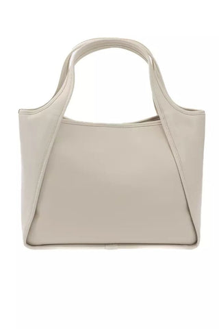 Chic Beige Magnetic Closure Handbag