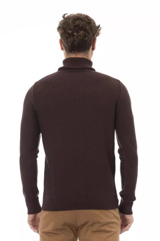 Brown Merino Men Sweater