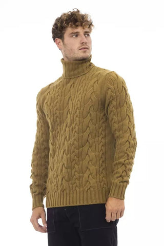 Elegant Wool-cashmere Turtleneck Sweater