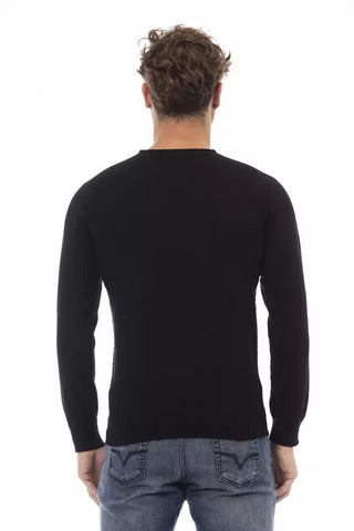 Sleek Crewneck Sweater In Luxe Fabric Blend