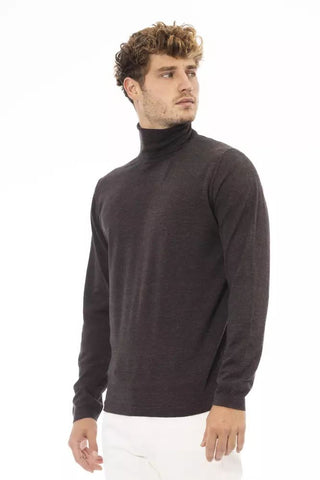 Elegant Turtleneck Sweater In Rich Brown