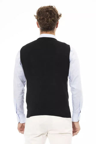 Elegant V-neck Vest In Fine Rib Knit