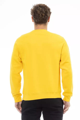 Chic Yellow Crew Neck Fleece Sweater