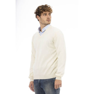 Elegant V-neck Wool Sweater - Refined Comfort Awaits