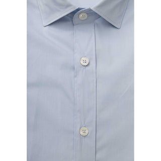 Elegant Slim Fit Light Blue Shirt