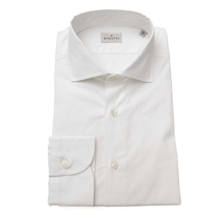 Sleek White Slim Fit Cotton Shirt