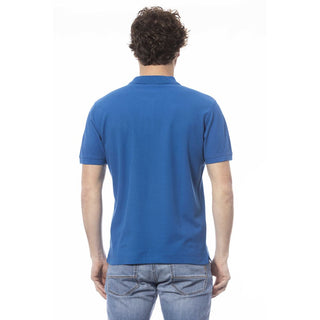 Elegant Blue Short Sleeve Polo Shirt
