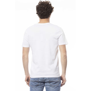 White Cotton Men T-shirt