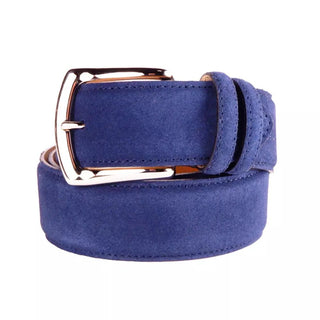 Elegant Quad Of Suede Calfskin Belts