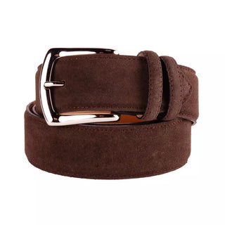 Elegant Quad Of Suede Calfskin Belts