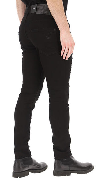 Elegant Black Denim Designer Jeans