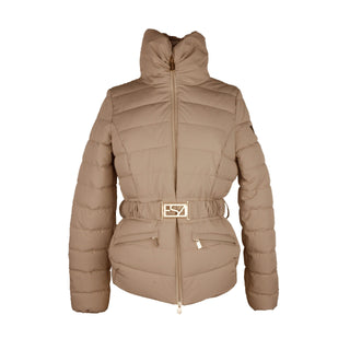 Elegant Brown Stretch Jacket - Chic And Versatile