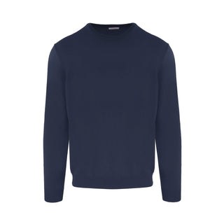 Elegant Cashmere Roundneck Sweater In Chic Blue