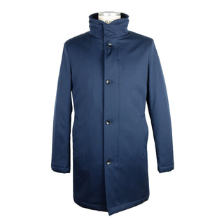 Elegant Italian Wool Long Coat For Men