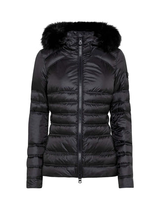 Black Polyester Women Jacket