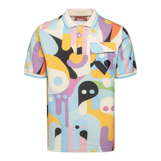 Multicolored Fantasy Print Polo Shirt