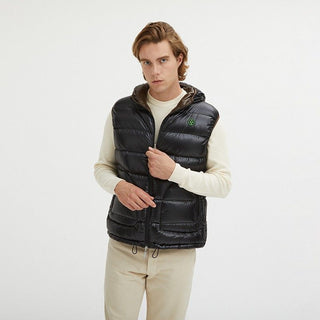 Brown Nylon Men's Reversible Vest