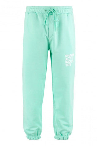 Emerald Cotton Trousers With Logo Detail