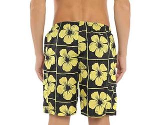 Yellow Polyamide Men Swim Short