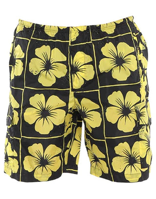 Yellow Polyamide Men Swim Short