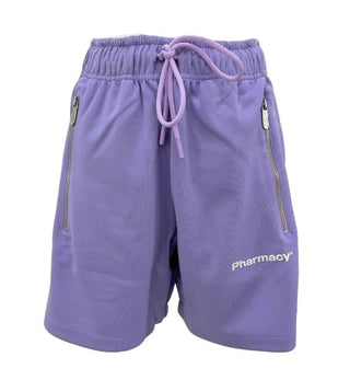 Chic Purple Bermuda Shorts With Side Stripes
