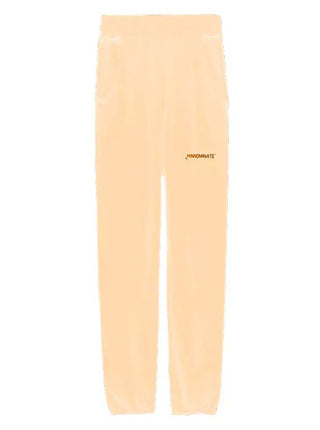 Chic Pink Cotton Sweatpants With Side Openings