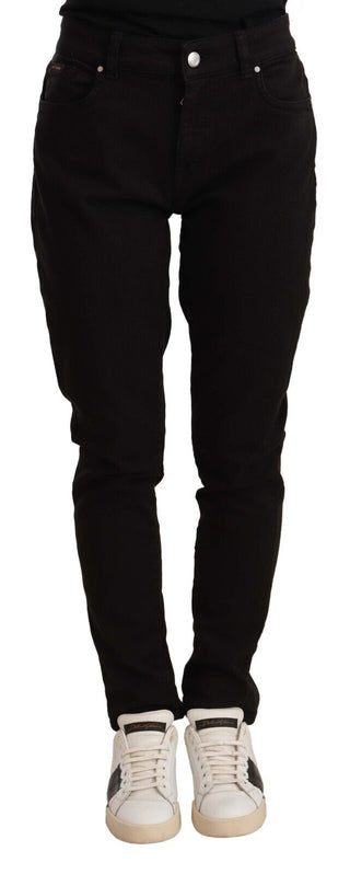 Elegant Slim-fit Black Skinny Jeans