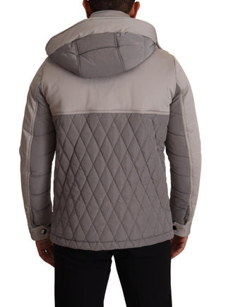 Elegant Lightweight Gray Windbreaker Jacket