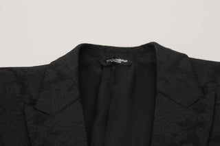 Elegant Black Martini Suit Jacket & Vest Ensemble